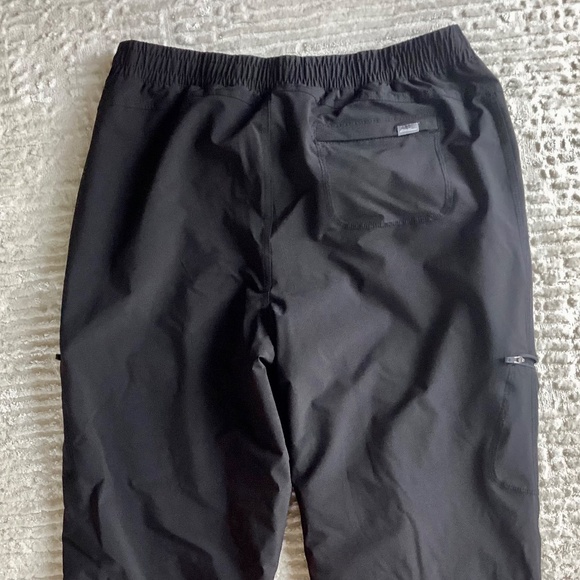 Eddie Bauer Fleece lined pants women’s size 8 Black Plaid Outdoor waterproof - Picture 8 of 13